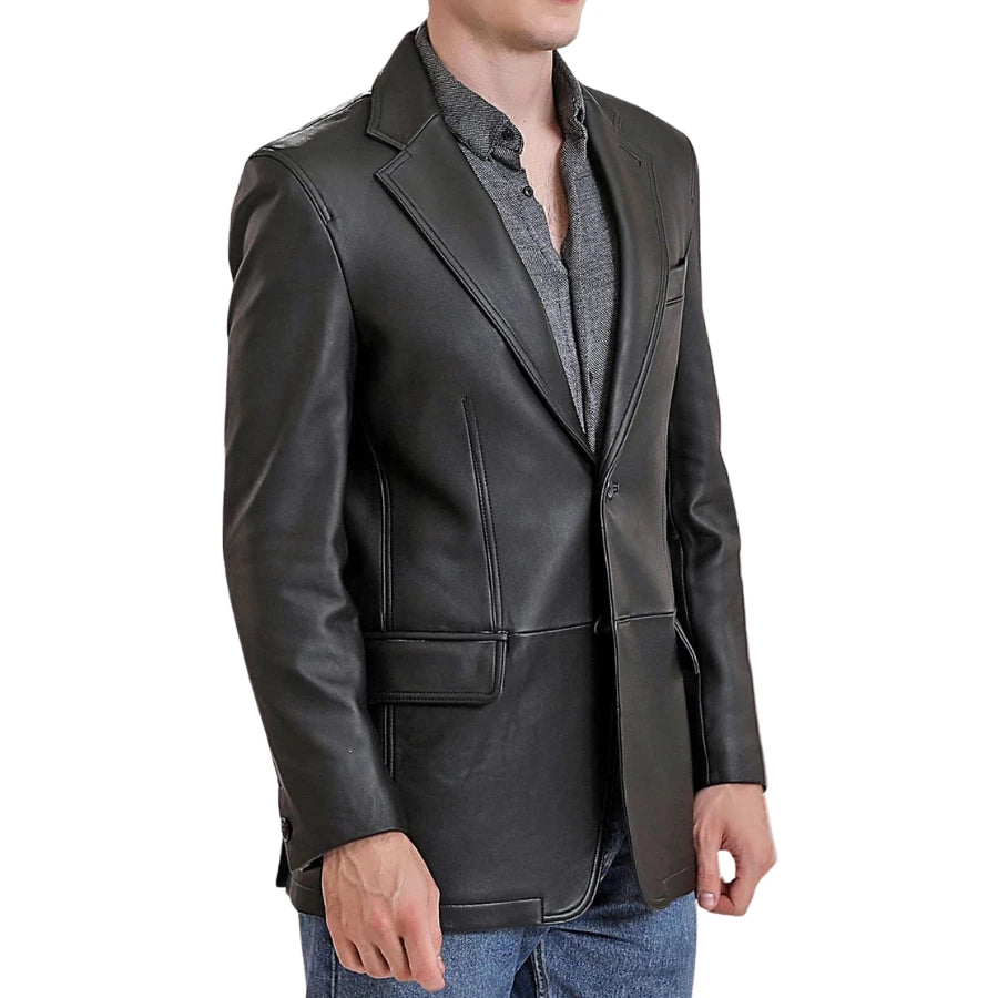 Solstice Suede Leather Blazer