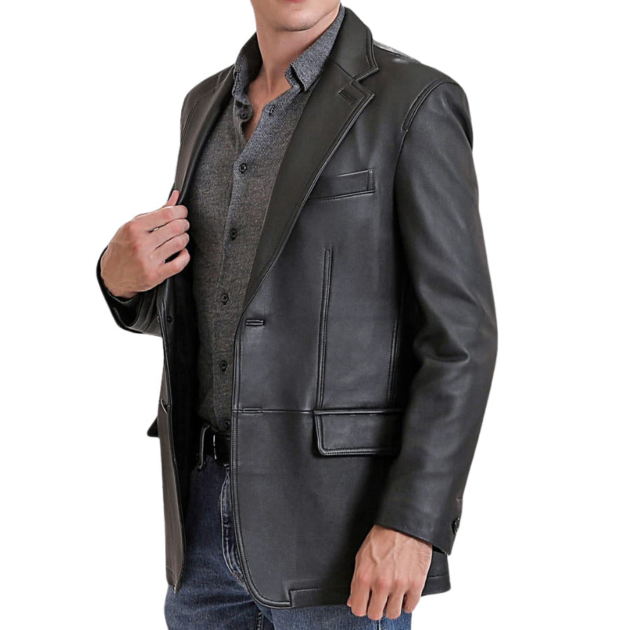 Solstice Suede Leather Blazer