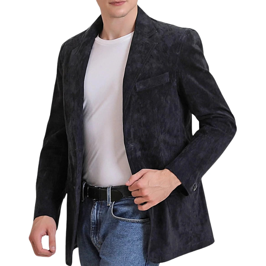 Solstice Suede Leather Blazer