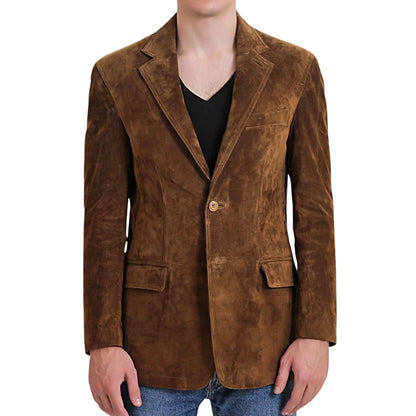 Solstice Suede Leather Blazer