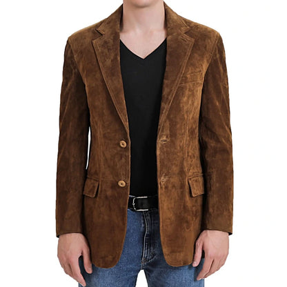 Solstice Suede Leather Blazer