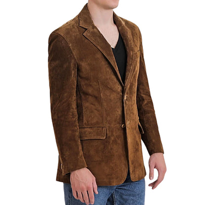 Solstice Suede Leather Blazer
