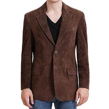 Solstice Suede Leather Blazer