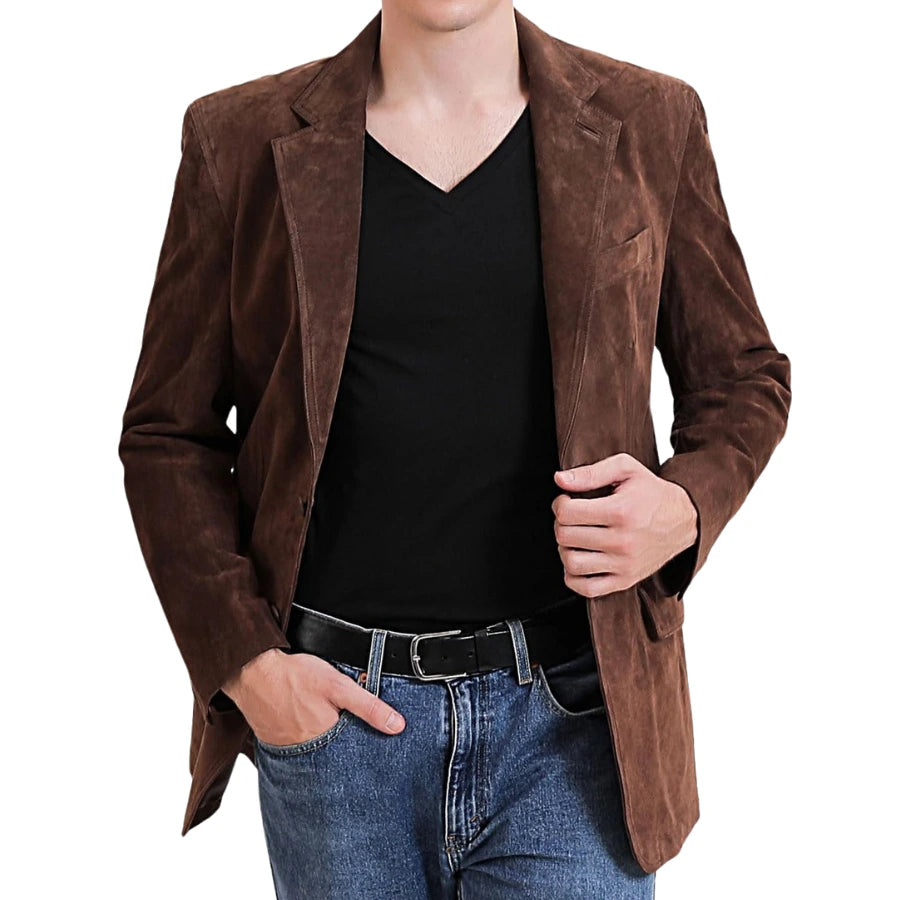 Solstice Suede Leather Blazer