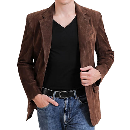 Solstice Suede Leather Blazer
