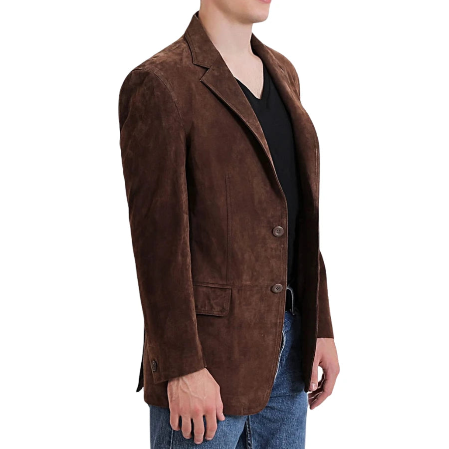 Solstice Suede Leather Blazer