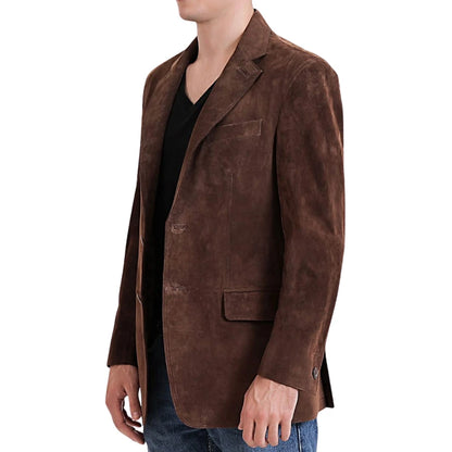 Solstice Suede Leather Blazer