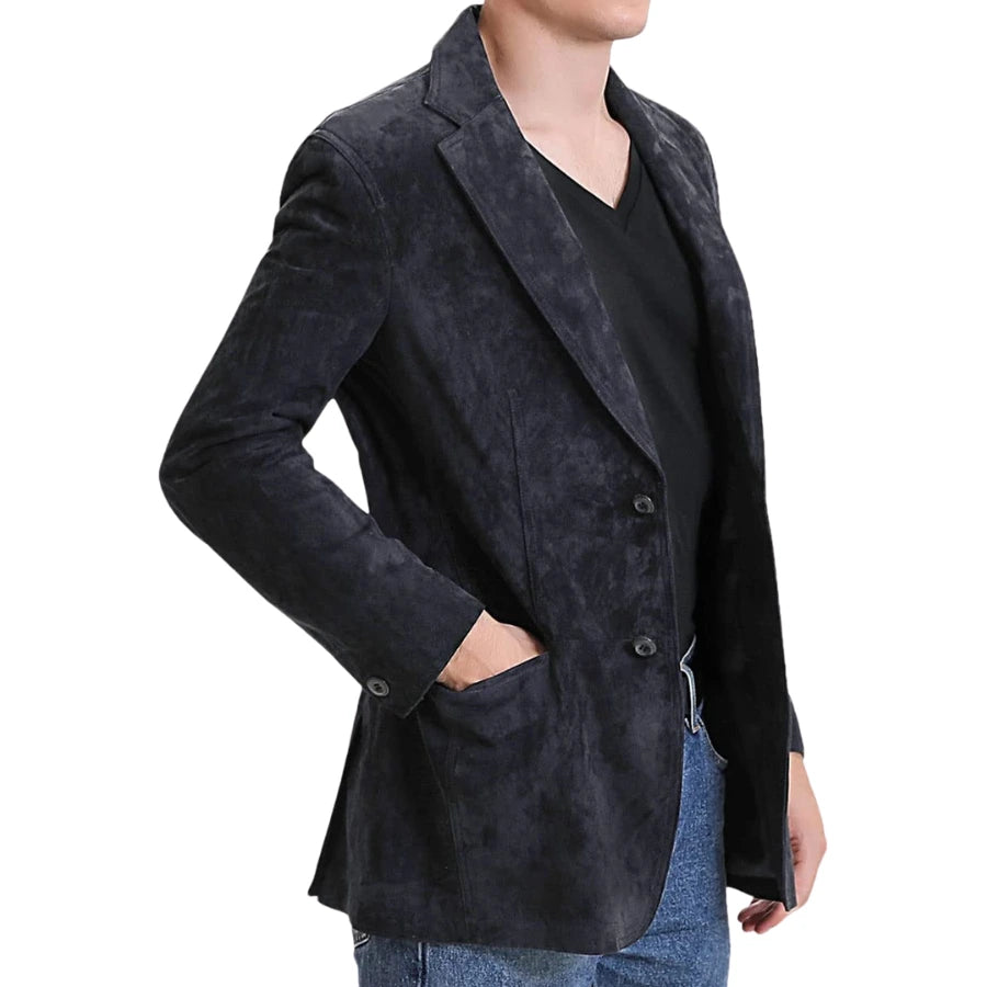 Solstice Suede Leather Blazer