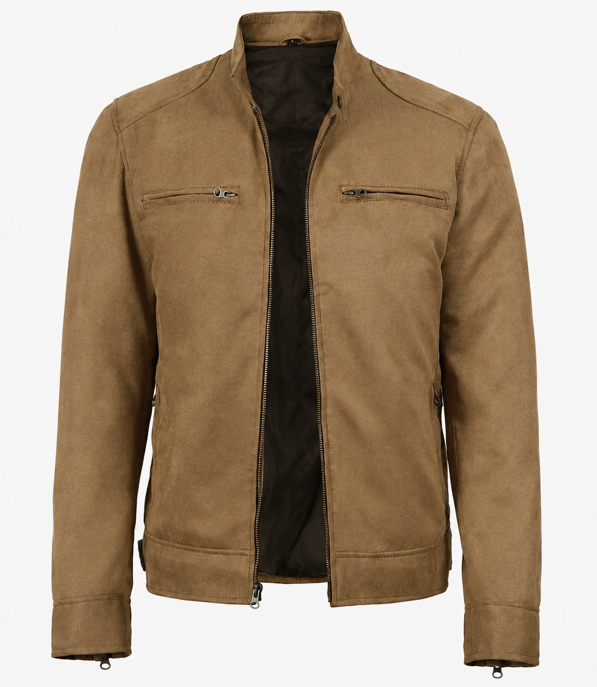 Rockwell Faux Suede Racer Jacket