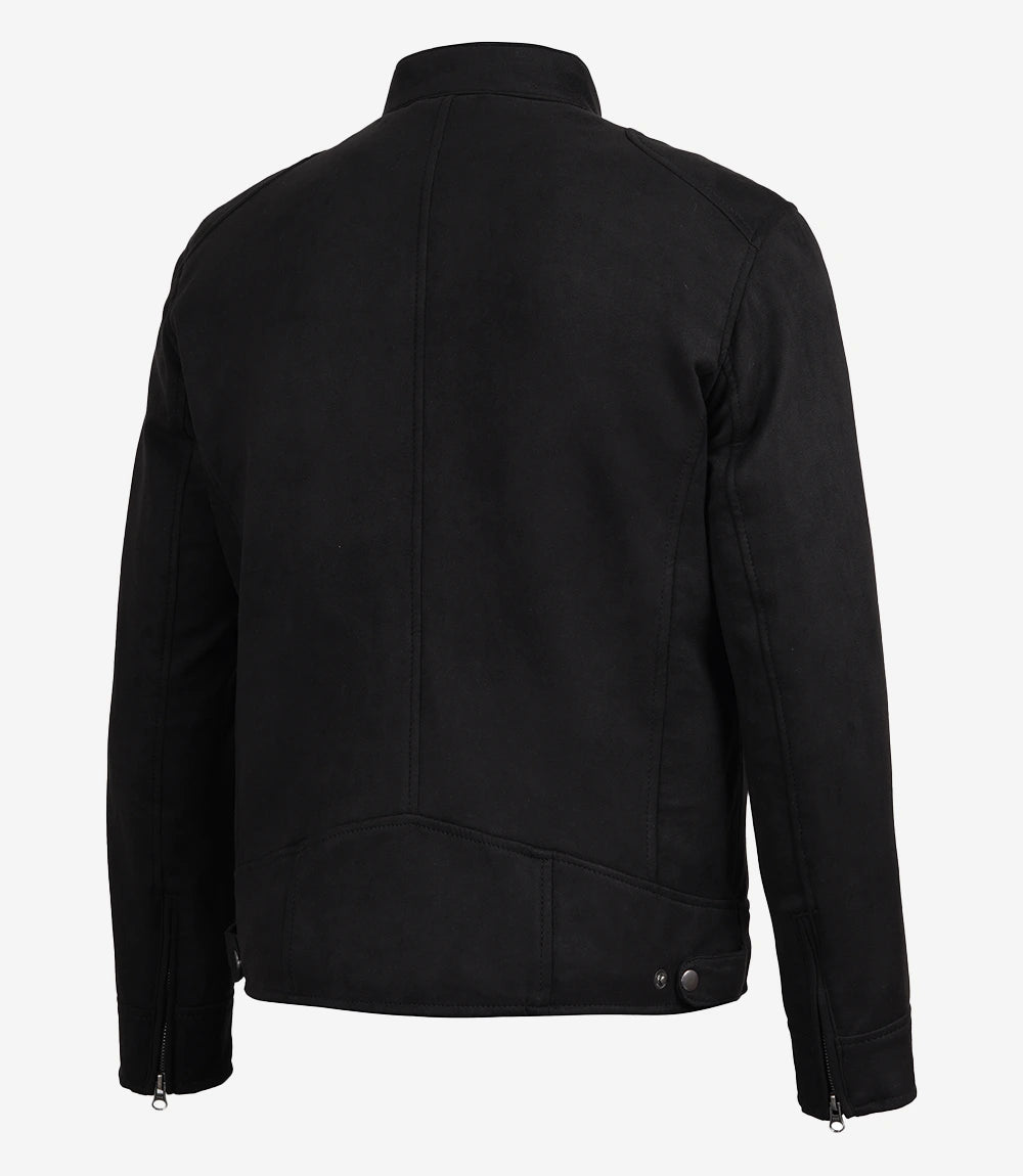 Rockwell Faux Suede Racer Jacket