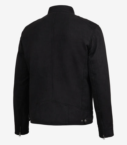 Rockwell Faux Suede Racer Jacket