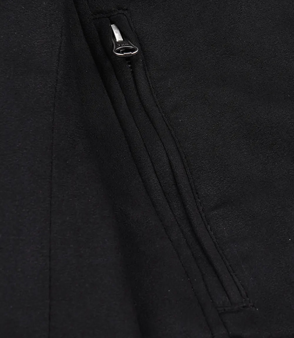Rockwell Faux Suede Racer Jacket