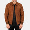 Men Tomchi Tan Suede Leather Jacket