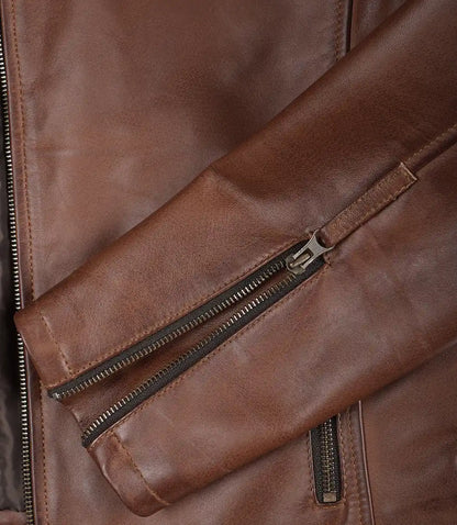 Donovan Racer Jacket with Stripes For Men