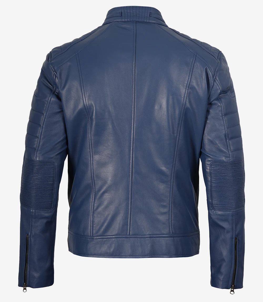 Lennox Cafe Racer Leather Jacket For Men