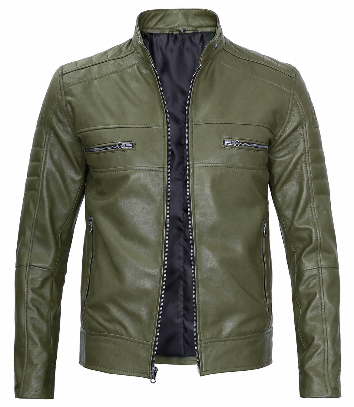 Lennox Cafe Racer Leather Jacket For Men