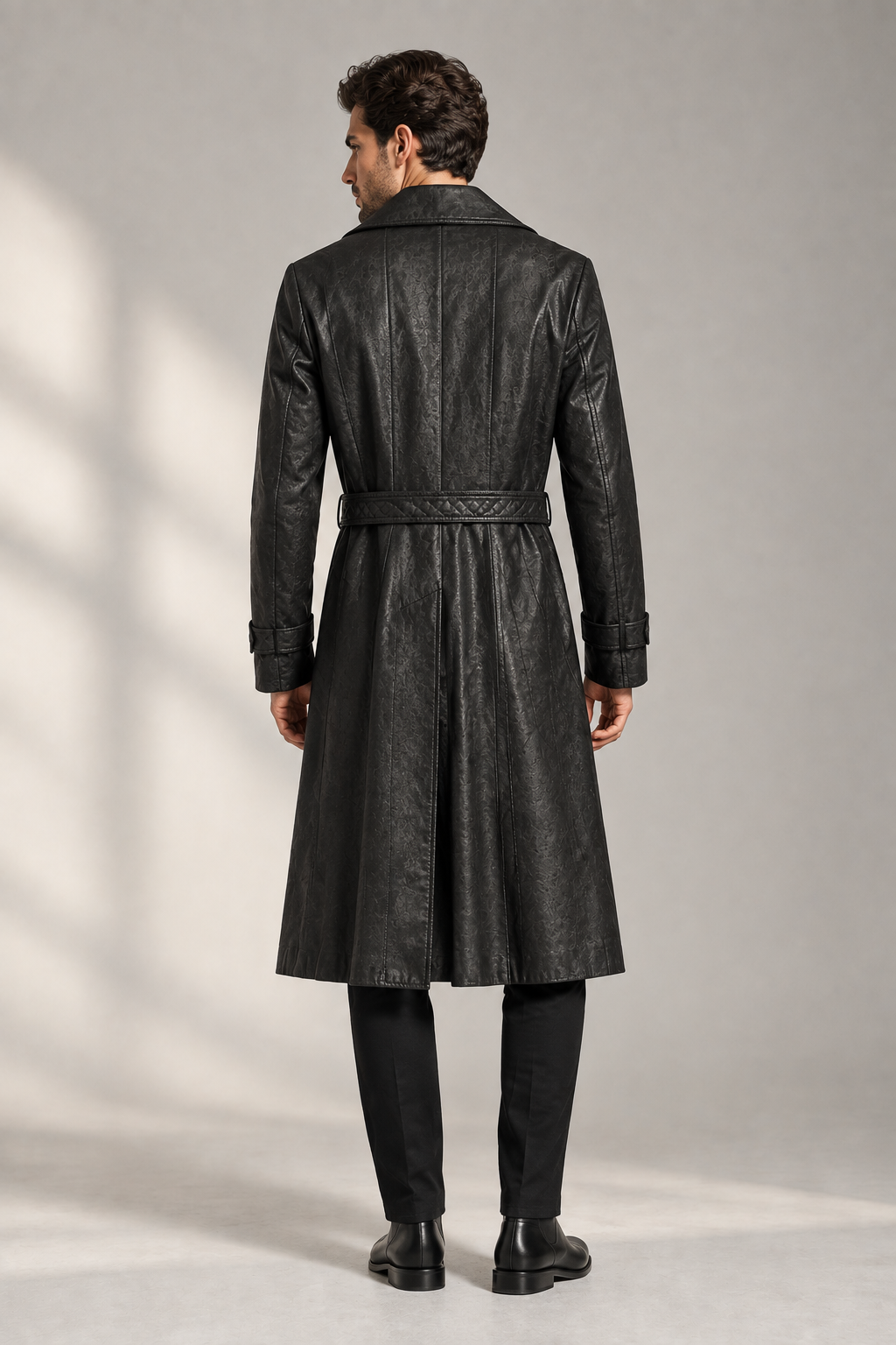 Solvane Leather Duster Coat