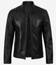 Brennick Flex Leather Cafe Racer Jacket