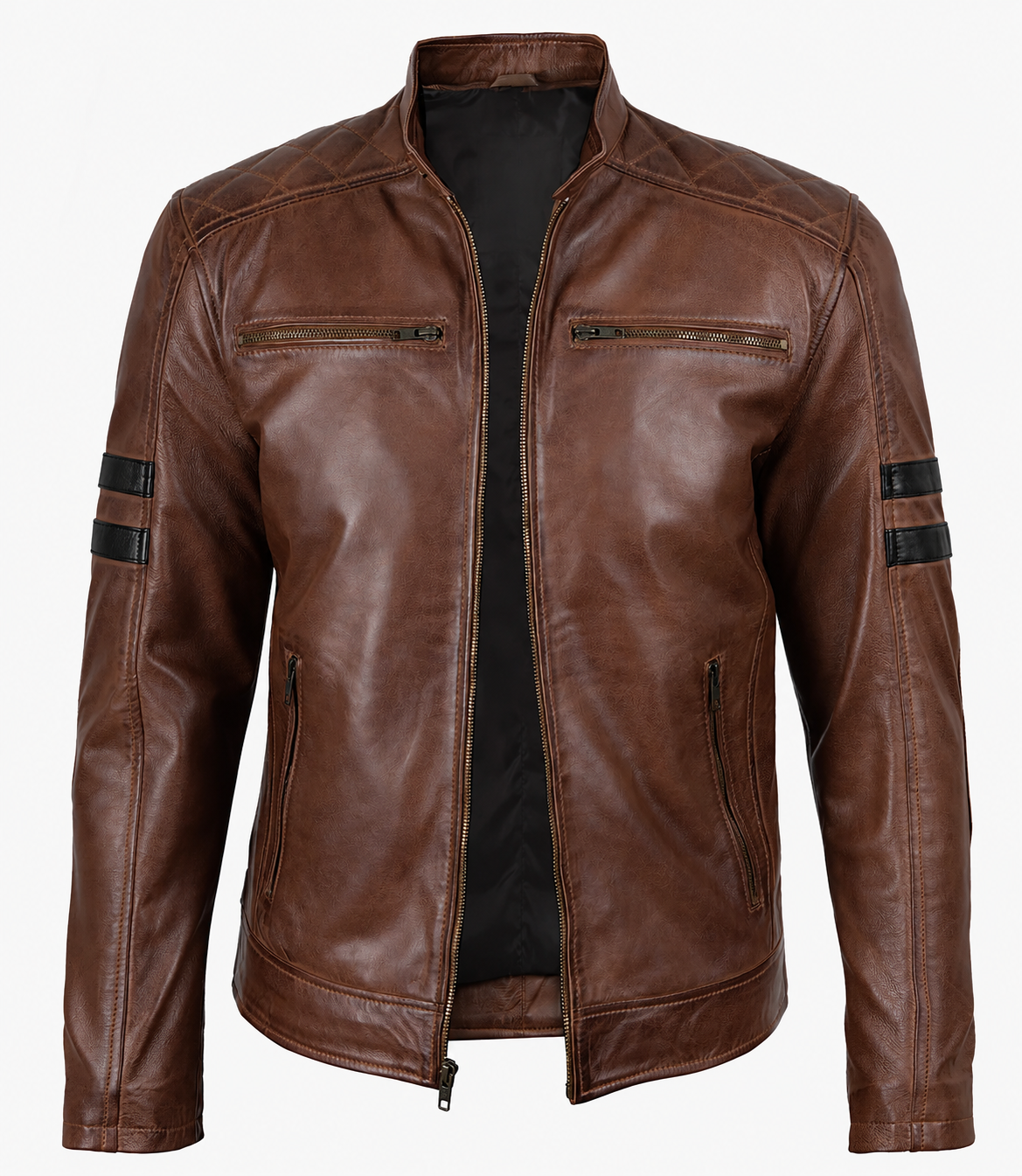 Thatcher Racer Jacket with Stripes