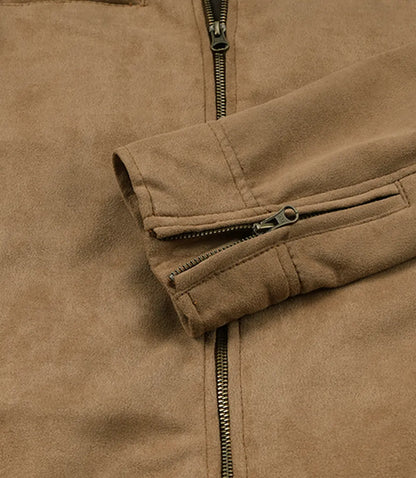 Rockwell Faux Suede Racer Jacket