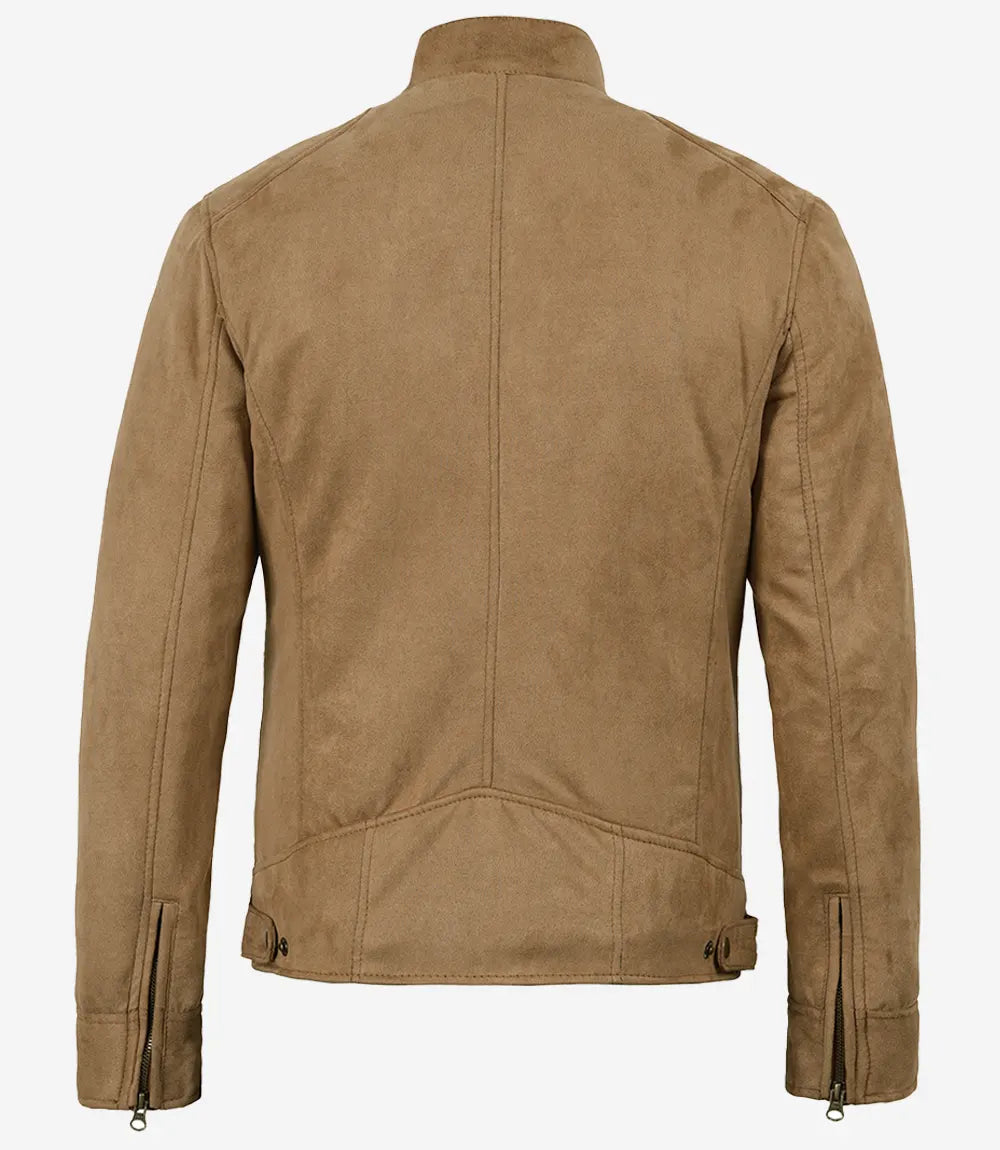 Rockwell Faux Suede Racer Jacket