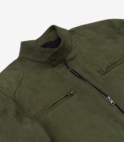 Rockwell Faux Suede Racer Jacket