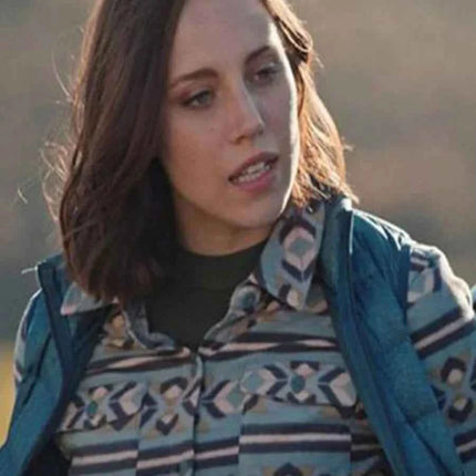 Yellowstone Wendy Moniz Blue Puffer Vest