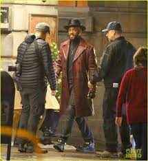 Suicide Squad Will Smith Brown Leather Trench Coat