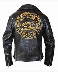 Suicide Squad Waylon Jones Dragon Green Biker Jacket
