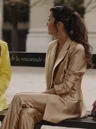 Emily in Paris Season 3 Mindy Chen Silk Blazer