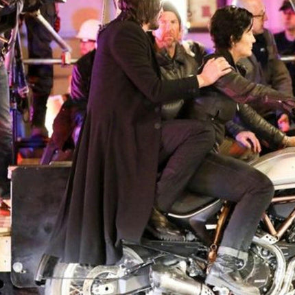 The Matrix 4 Keanu Reeves Black Coat - Top Celeb Style