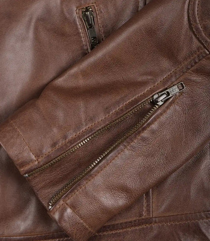 Thatcher Racer Jacket with Stripes