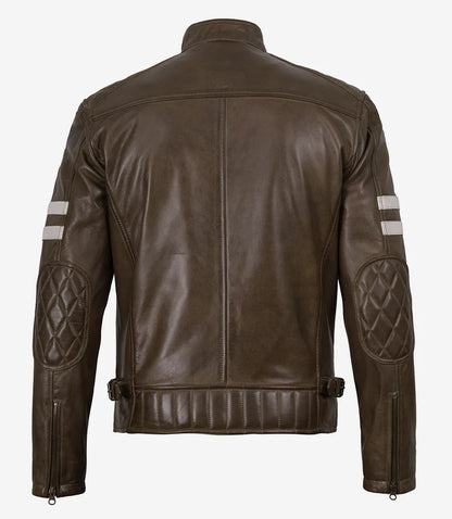 Thatcher Racer Jacket with Stripes