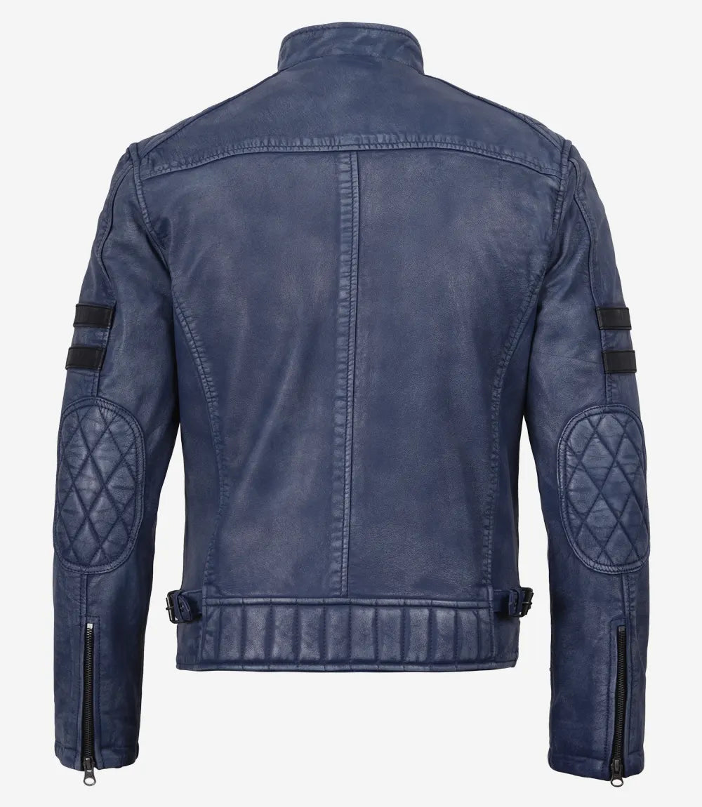 Ashgrove Racer Jacket with Stripes For Men