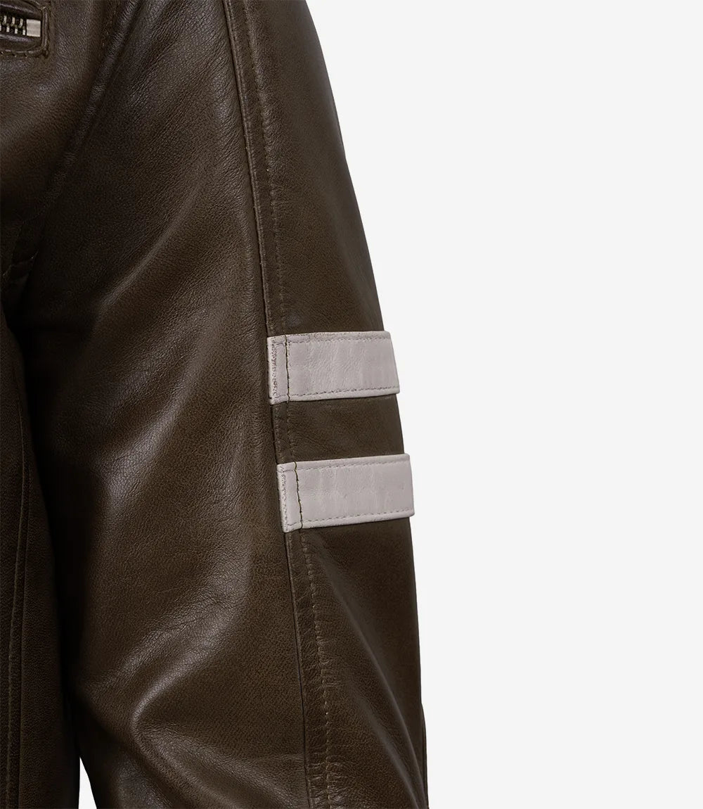 Thatcher Racer Jacket with Stripes