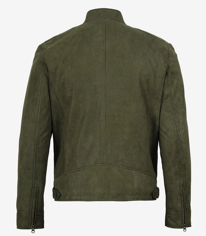 Rockwell Faux Suede Racer Jacket