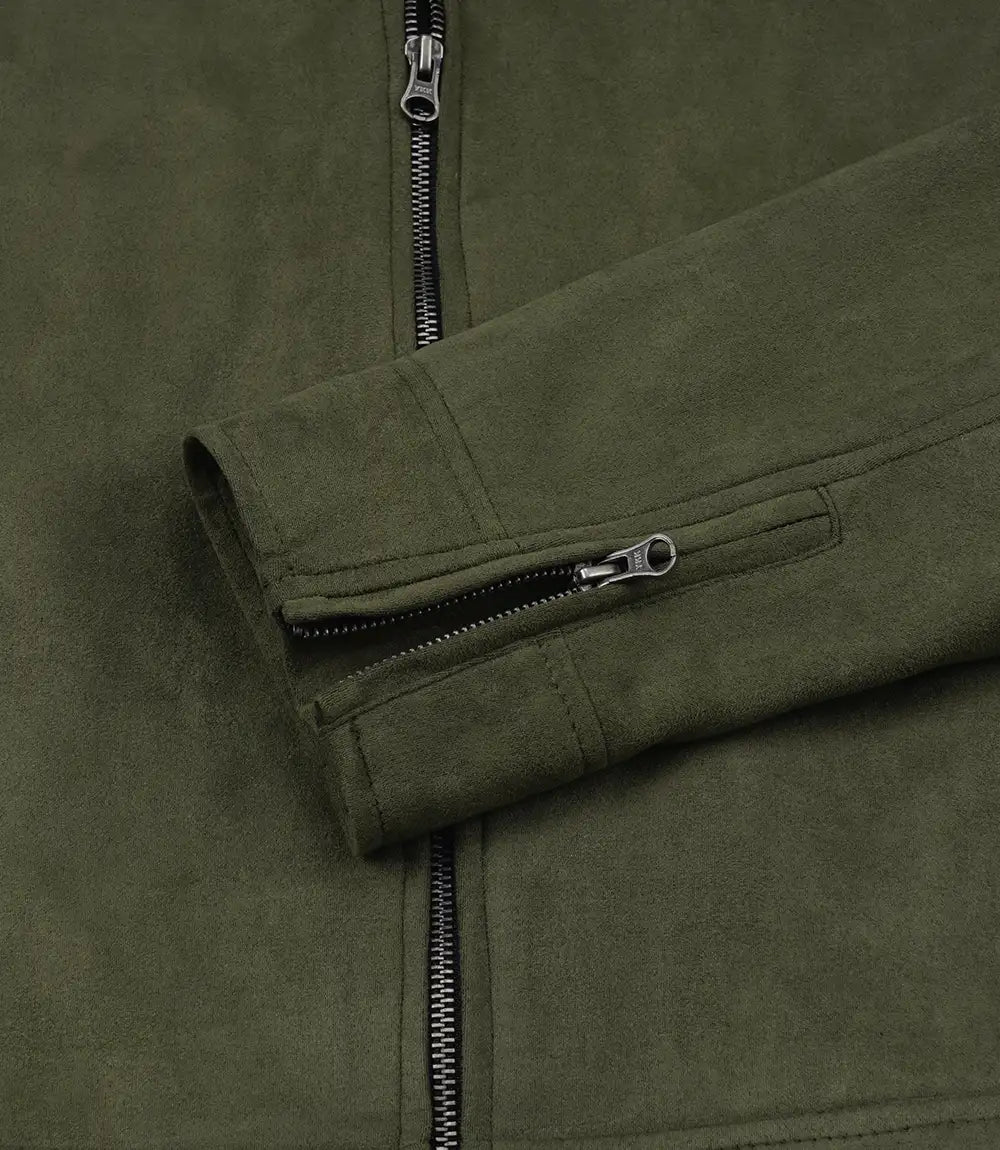 Rockwell Faux Suede Racer Jacket