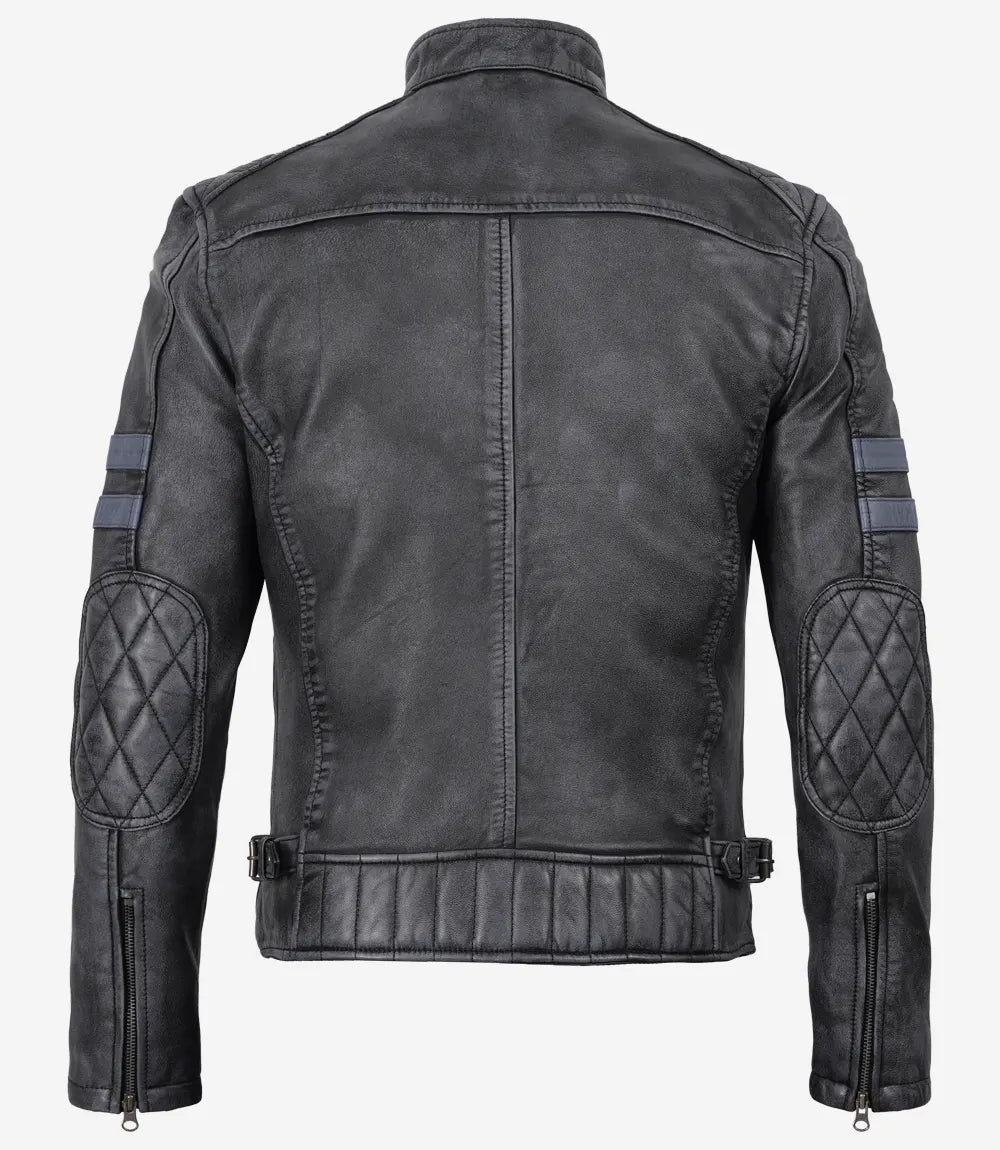Ashgrove Racer Jacket with Stripes For Men