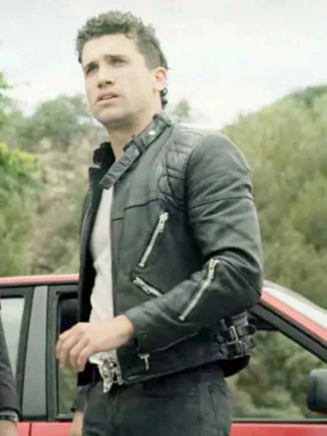 Money Heist Season 4 Denver Black Biker Jacket