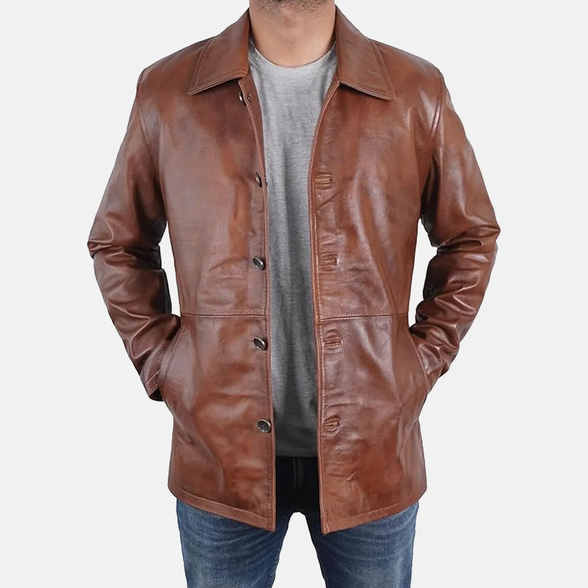 Imperial Rebel Leather Blazer