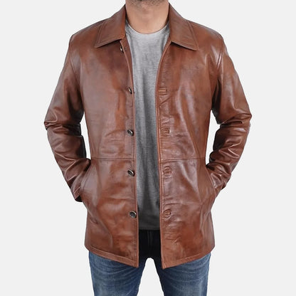 Imperial Rebel Leather Blazer