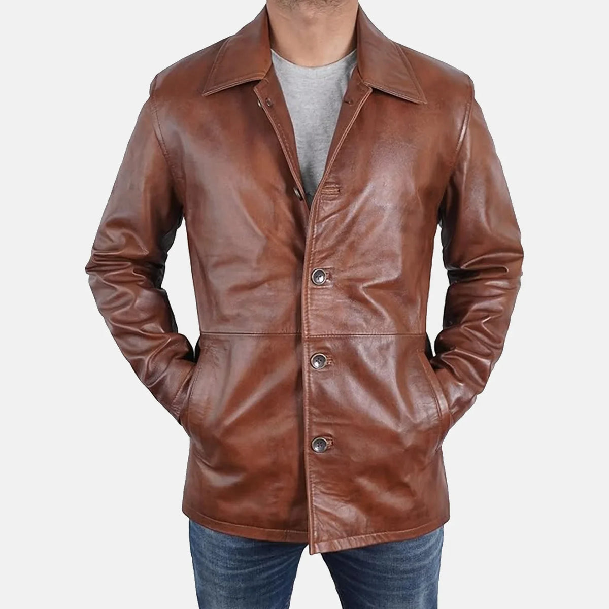 Imperial Rebel Leather Blazer