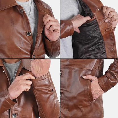 Imperial Rebel Leather Blazer