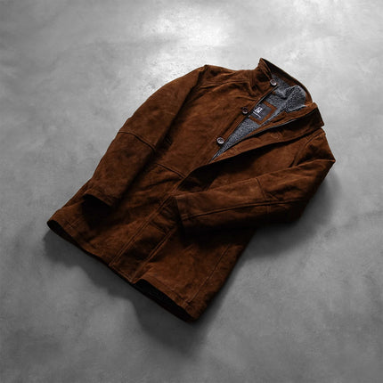 Men Sheriff Brown Suede Jacket - Top Celeb Style