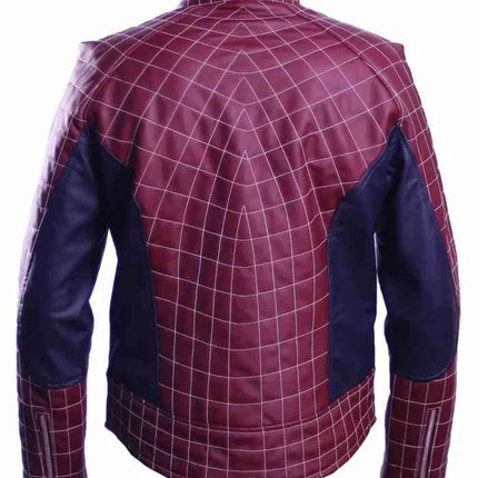 Spiderman No Way Home Tom Holland Maroon Leather Jacket