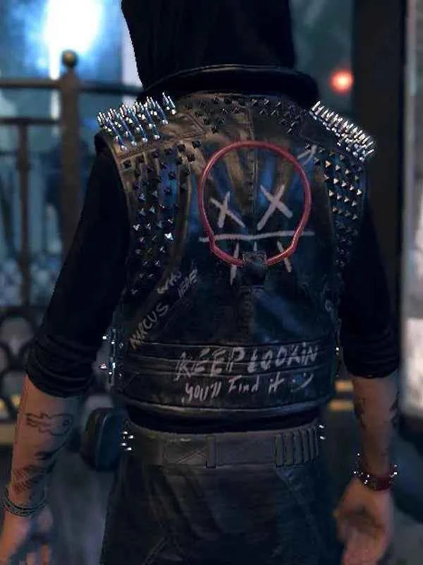 watch dog leather vest