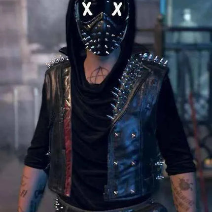 watchdog leather vest fornt