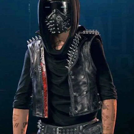 watchdog leather vest only fornt