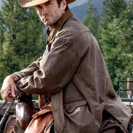 Yellowstone Wes Bentley Classic Leather Jacket