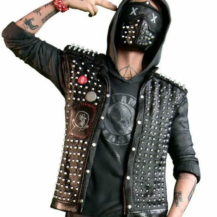 watch dog leather vest